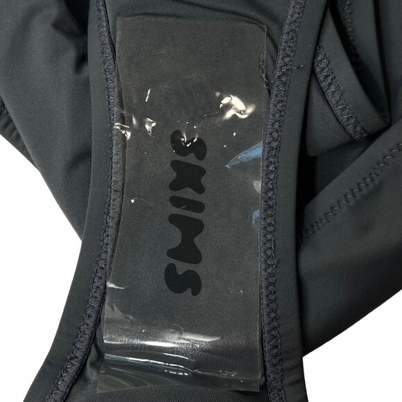 SKIMS Swim One Shoulder Monokini Gunmetal Womens 4X - Picture 9 of 12